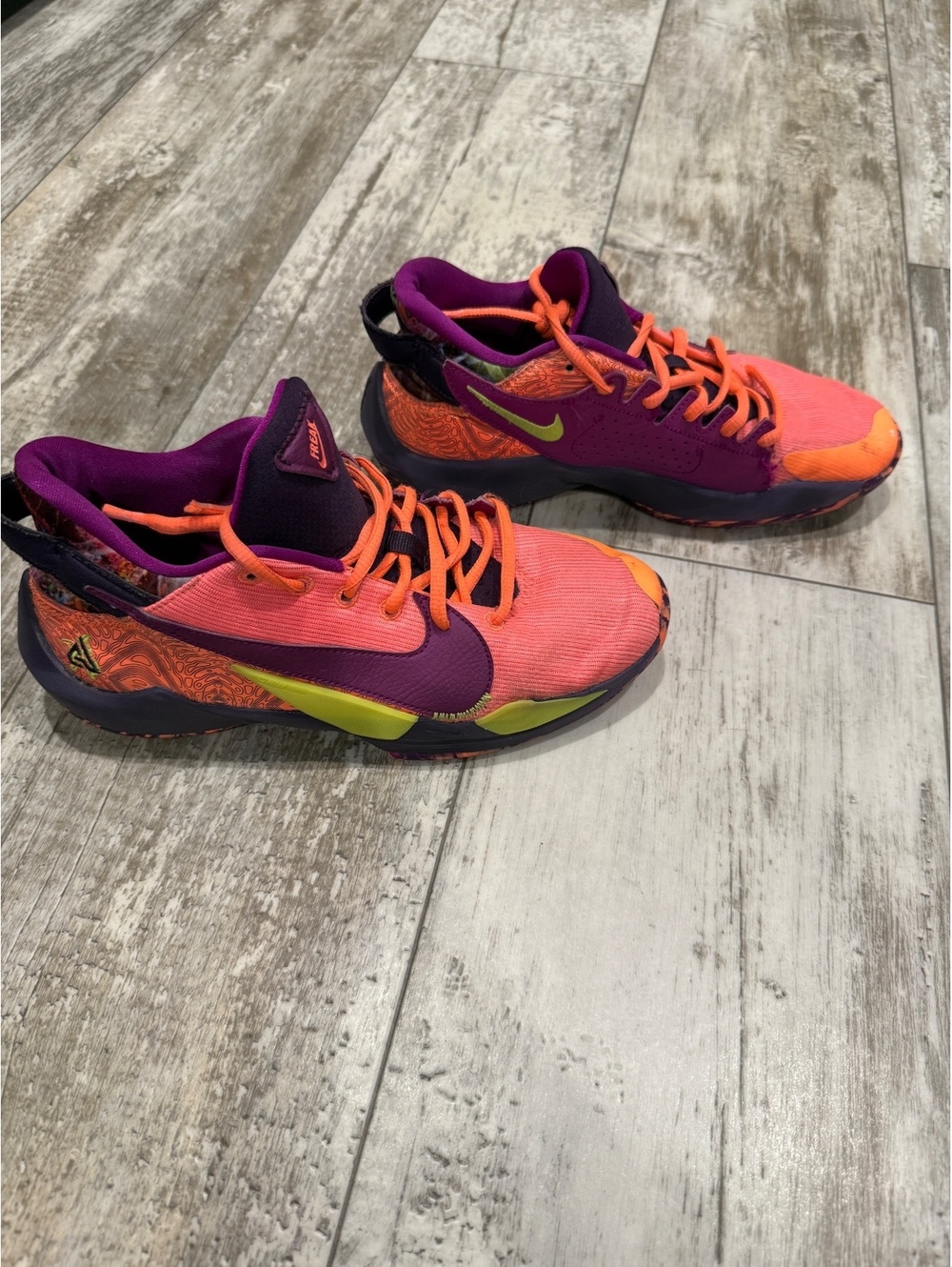 Nike Zoom Freak 2 SE 6.5Y Bright Mango CZ4177-800